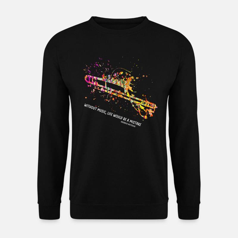 posaune - Unisex Pullover - Schwarz