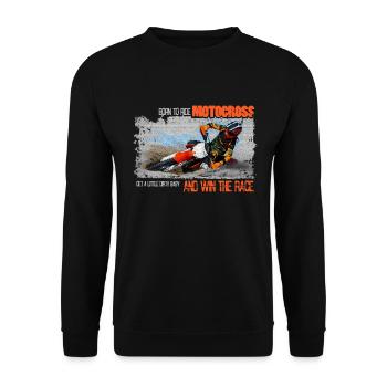 Moto-Cross - Unisex Pullover - Schwarz - Vorne - Alina (178cm) & Michal (187cm)