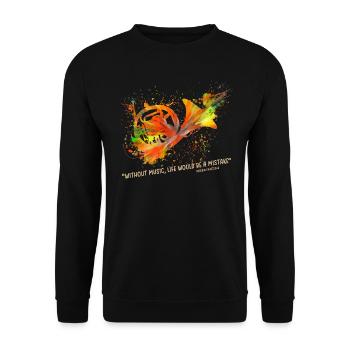 Waldhorn - Unisex Pullover - Schwarz - Vorne - Alina (178cm) & Michal (187cm)
