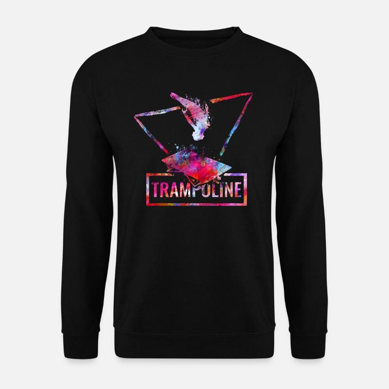 trampolin turnen springen trampolining - Unisex Pullover - Schwarz