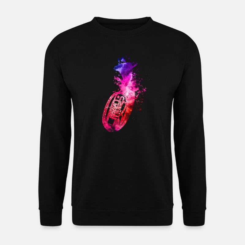 tenorhorn farben belchinstrument blasmusiker - Unisex Pullover - Schwarz