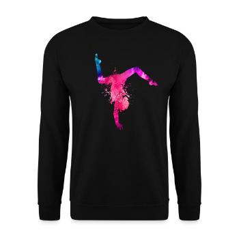 Poirier gymnaste gymnastique fille - Sweat-shirt Unisexe - noir - Devant - Alina (178cm) & Michal (187cm)