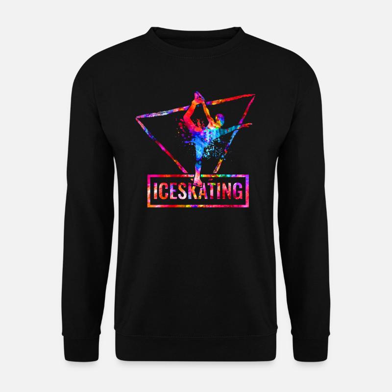 Eislauf-Mädchen - Unisex Pullover - Schwarz