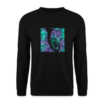 Tenor horn - Unisex Sweatshirt - black - Front - Alina (178cm) & Michal (187cm)