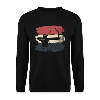 Archery - Unisex Sweatshirt - black - Front - Alina (178cm) & Michal (187cm)