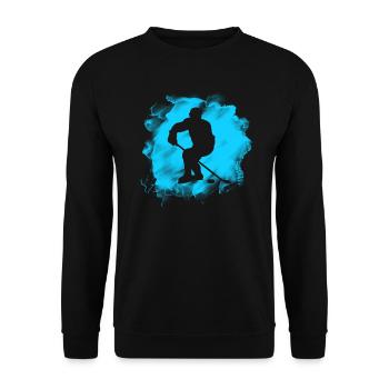 ice Hockey - Unisex Sweatshirt - black - Front - Alina (178cm) & Michal (187cm)