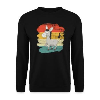 cul - Sweat-shirt Unisexe - noir - Devant - Alina (178cm) & Michal (187cm)