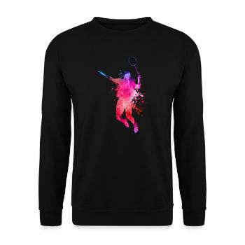 Badminton - Unisex Pullover - Schwarz - Vorne - Alina (178cm) & Michal (187cm)