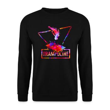 Trampolin - Unisex Pullover - Schwarz - Vorne - Alina (178cm) & Michal (187cm)