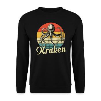 Octopus octopus - Unisex Sweatshirt - black - Front - Alina (178cm) & Michal (187cm)