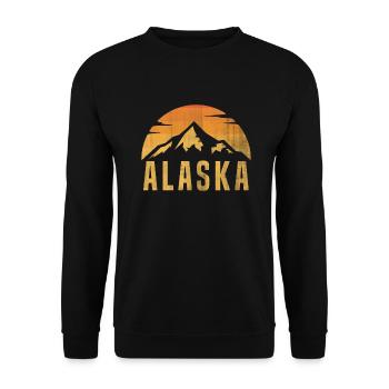 Alaska - Unisex Sweatshirt - black - Front - Alina (178cm) & Michal (187cm)