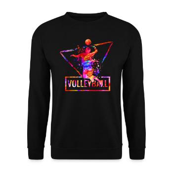 volley-ball - Sweat-shirt Unisexe - noir - Devant - Alina (178cm) & Michal (187cm)