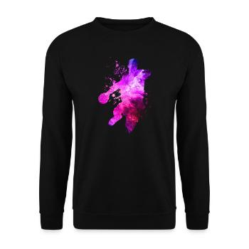 Handball - Unisex Sweatshirt - black - Front - Alina (178cm) & Michal (187cm)