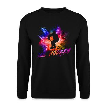 Eishockey - Unisex Pullover - Schwarz - Vorne - Alina (178cm) & Michal (187cm)