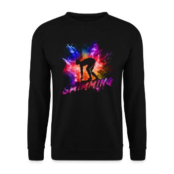 nager - Sweat-shirt Unisexe - noir - Devant - Alina (178cm) & Michal (187cm)