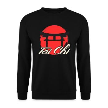 Tai Chi - Unisex Sweatshirt - black - Front - Alina (178cm) & Michal (187cm)