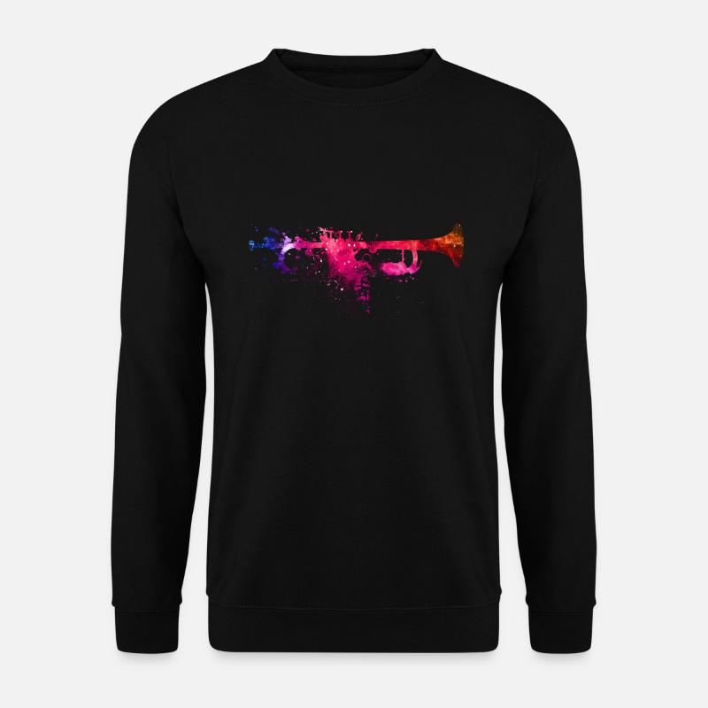 Trompete - Unisex Pullover - Schwarz