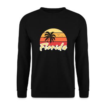 Florida - Unisex Pullover - Schwarz - Vorne - Alina (178cm) & Michal (187cm)