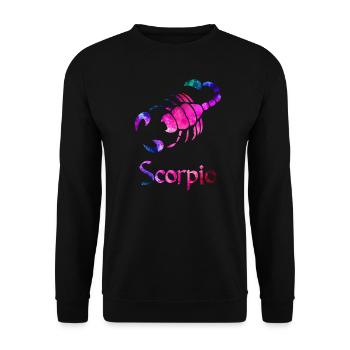 Scorpio - Unisex Sweatshirt - black - Front - Alina (178cm) & Michal (187cm)