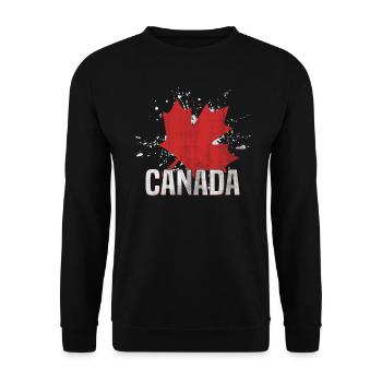 Kanada - Unisex Pullover - Schwarz - Vorne - Alina (178cm) & Michal (187cm)