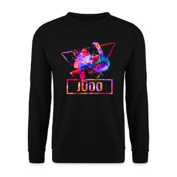 Judo - Unisex Sweatshirt - black - Front - Alina (178cm) & Michal (187cm)