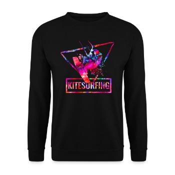 Kitesurfen - Unisex Pullover - Schwarz - Vorne - Alina (178cm) & Michal (187cm)