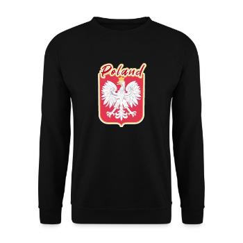 Poland - Unisex Sweatshirt - black - Front - Alina (178cm) & Michal (187cm)