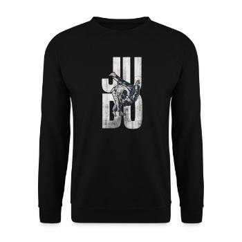 Judo - Unisex Sweatshirt - black - Front - Alina (178cm) & Michal (187cm)