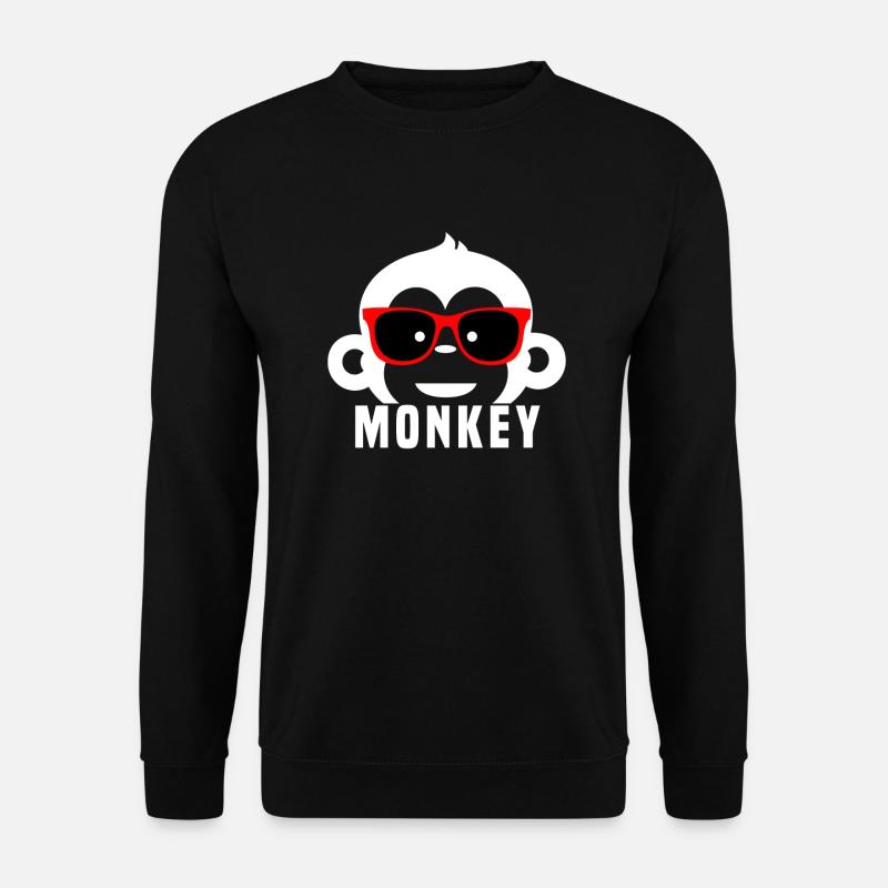 Affe - Unisex Pullover - Schwarz