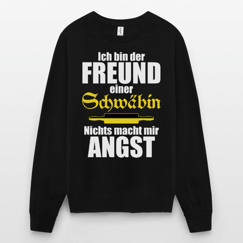 Ich bin der Freund einer Schwäbin Lustiger Spruch Unisex Pullover