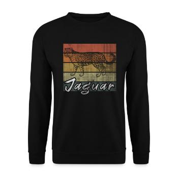 jaguar - Unisex Sweatshirt - black - Front - Alina (178cm) & Michal (187cm)