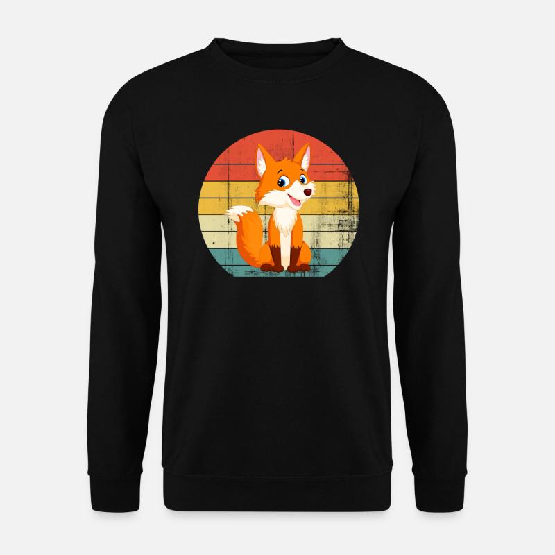Junger Fuchs - Unisex Pullover - Schwarz