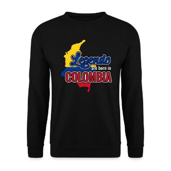 Colombia - Unisex Sweatshirt - black - Front - Alina (178cm) & Michal (187cm)