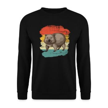 Wombats - Unisex Sweatshirt - black - Front - Alina (178cm) & Michal (187cm)