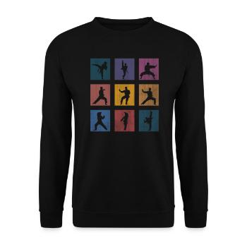 karaté - Sweat-shirt Unisexe - noir - Devant - Alina (178cm) & Michal (187cm)