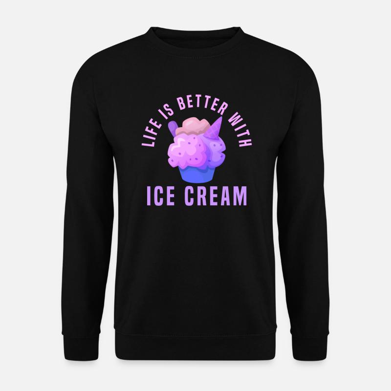 Ice cream - Unisex Sweatshirt - black