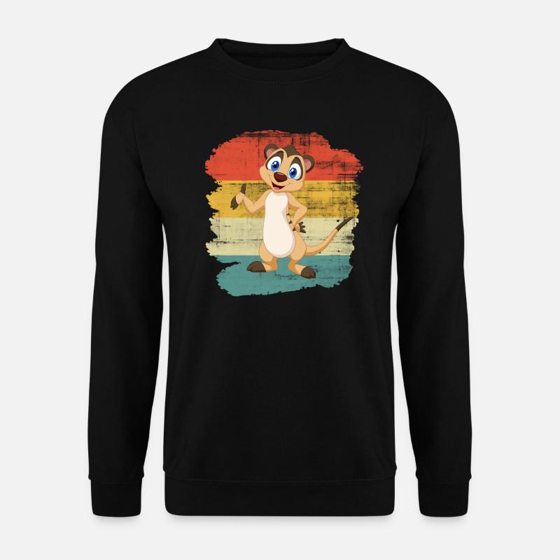 Erdmännchen - Unisex Pullover - Schwarz