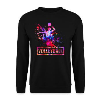 Volleyball - Unisex Pullover - Schwarz - Vorne - Alina (178cm) & Michal (187cm)