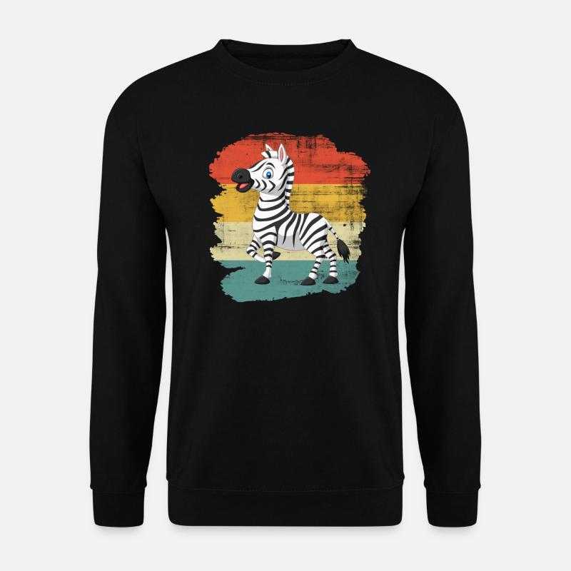 zebra - Unisex Sweatshirt - black