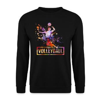 Volleyball - Unisex Pullover - Schwarz - Vorne - Alina (178cm) & Michal (187cm)