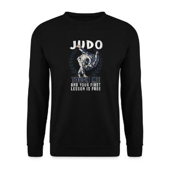 Judo - Sweat-shirt Unisexe - noir - Devant - Alina (178cm) & Michal (187cm)