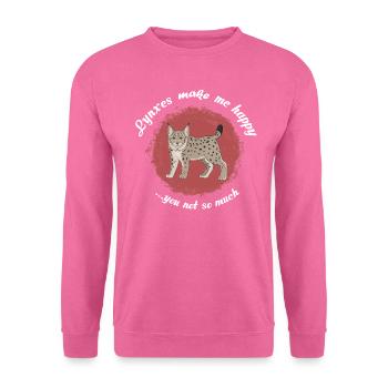 lynx - Unisex Sweatshirt - pink - Front