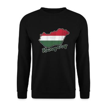 Hongrie - Sweat-shirt Unisexe - noir - Devant - Alina (178cm) & Michal (187cm)
