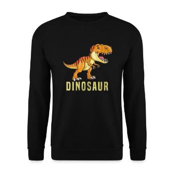 Dinosaurier - Unisex Pullover - Schwarz - Vorne - Alina (178cm) & Michal (187cm)
