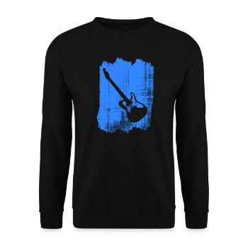 Gitarre - Unisex Pullover - Schwarz - Vorne - Alina (178cm) & Michal (187cm)