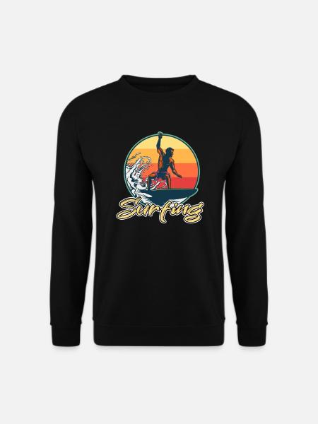 Surfen - Unisex Pullover - Schwarz