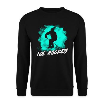 Eishockey - Unisex Pullover - Schwarz - Vorne - Alina (178cm) & Michal (187cm)
