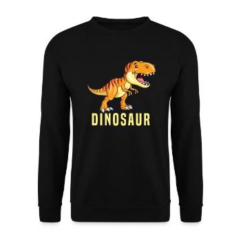 dinosaure - Sweat-shirt Unisexe - noir - Devant - Alina (178cm) & Michal (187cm)