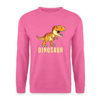dinosaure - Sweat-shirt Unisexe - rose - Devant
