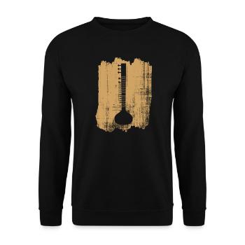 Indian sitar - Unisex Sweatshirt - black - Front - Alina (178cm) & Michal (187cm)